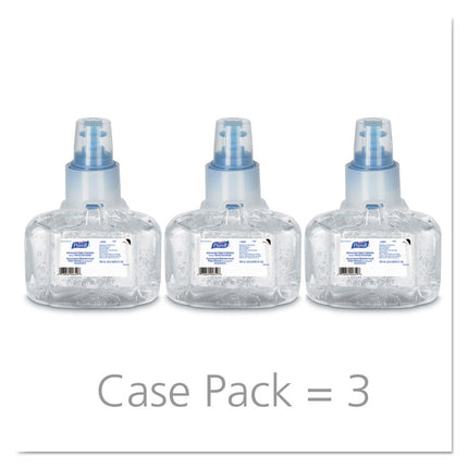 Advanced Hand Sanitizer Green Certified Gel Refill, For LTX-7 Dispensers, 700 mL, Fragrance-Free, 3/Carton