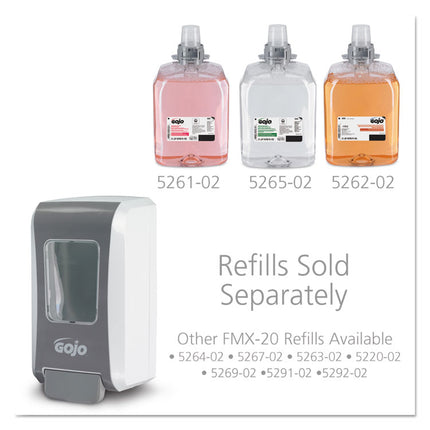 Fmx-20 Soap Dispenser, 2,000 Ml, 6.5 X 4.7 X 11.7, White/gray, 6/carton