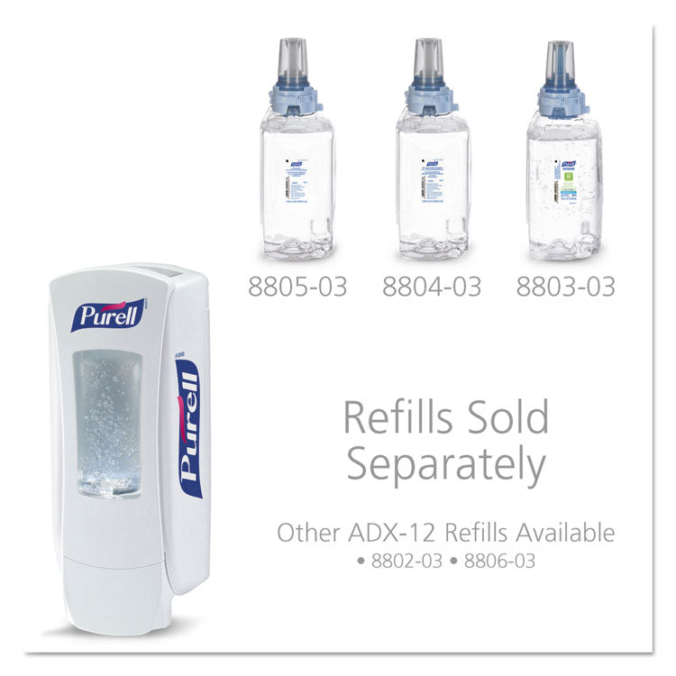 ADX-12 Dispenser, 1,200 mL, 4.5 x 4 x 11.25, White, 6/Carton