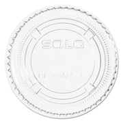 Portion/Souffle Cup Lids, Fits 1.5 oz to 2.5 oz Portion Cups, Plastic, Clear, 2,500/Carton