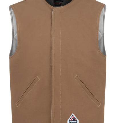 Bulwark® Brown Duck Vest Jacket Liner / LLS8BD