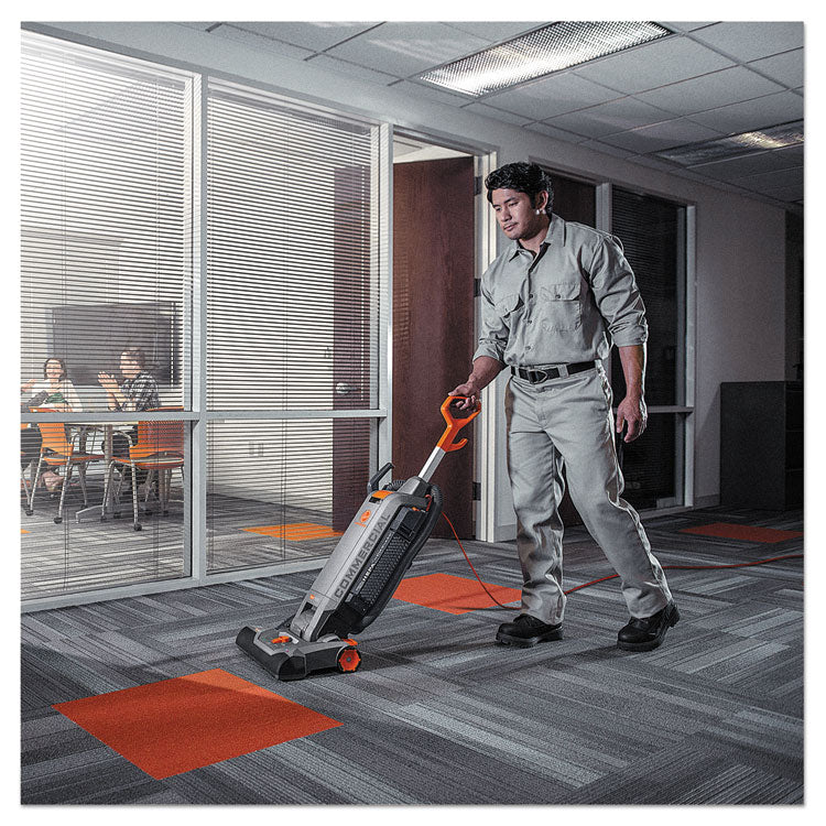 Hushtone Vacuum Cleaner With Intellibelt, 15" Cleaning Path, Gray/orange