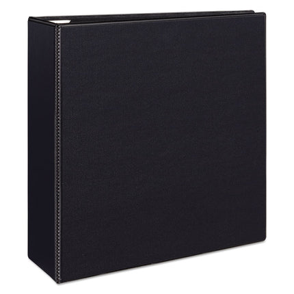 Heavy-Duty View Binder With Durahinge And Locking One Touch Ezd Rings, 3 Rings, 4" Capacity, 11 X 8.5, Black