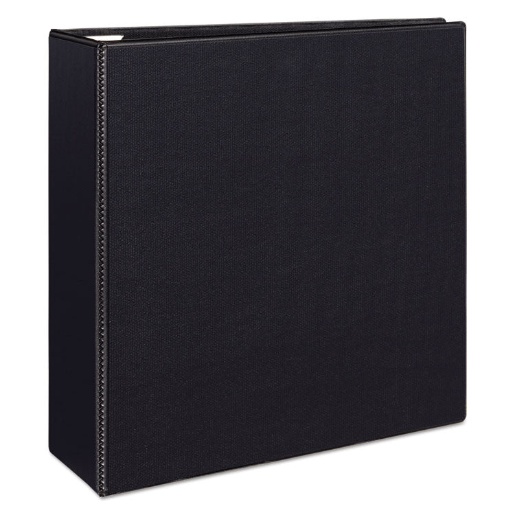 Heavy-Duty View Binder With Durahinge And Locking One Touch Ezd Rings, 3 Rings, 4" Capacity, 11 X 8.5, Black