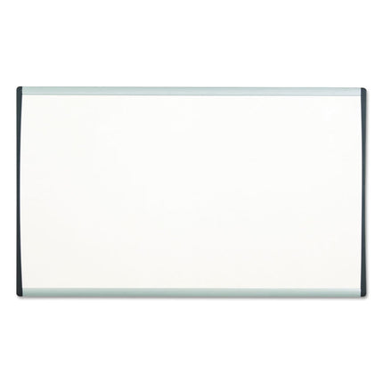 ARC Frame Cubicle Board, Magnetic Dry Erase, 14" x 11", White Surface, Satin Aluminum Frame