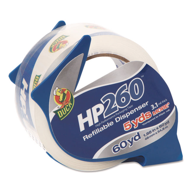 HP260 Packaging Tape With Dispenser, 3" Core, 1.88" X 60 Yds, Clear
