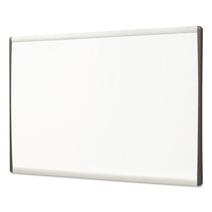 ARC Frame Cubicle Board, Magnetic Dry Erase, 14" x 11", White Surface, Satin Aluminum Frame