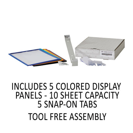 Vario Wall Reference System, 5 Panels, Letter, Asst. Borders And Panels