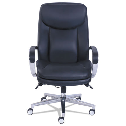 Commercial 2000 High-Back Executive Chair, Dynamic Lumbar Support, Supports 300lb, 20" To 23" Seat Height, Black, Silver Base