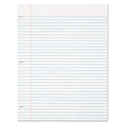 Filler Paper, 3-Hole, 8.5 X 11, Medium/college Rule, 500/pack
