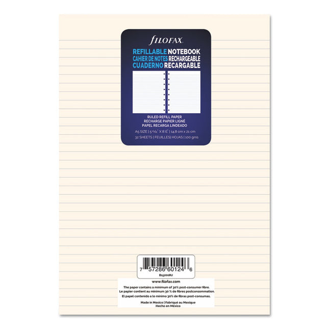 Notebook Refills, 8-Hole, 8.25 X 5.81, Narrow Rule, 32/pack