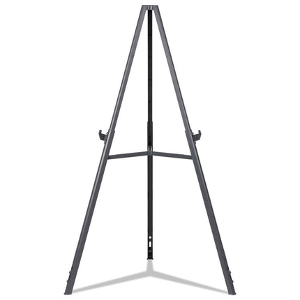 Quantum Heavy Duty Display Easel, 35.62" to 61.22" High, Plastic, Black