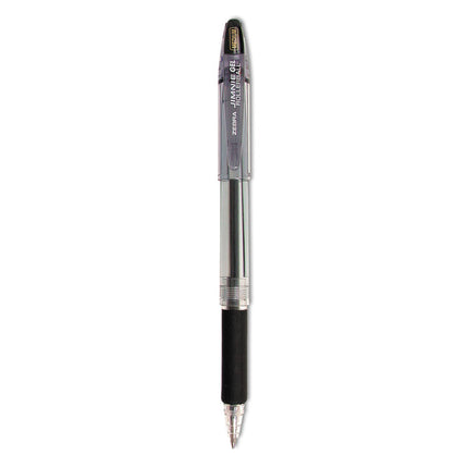 Jimnie Gel Pen Value Pack, Stick, Medium 0.7 mm, Black Ink, Clear/Black Barrel, 24/Box