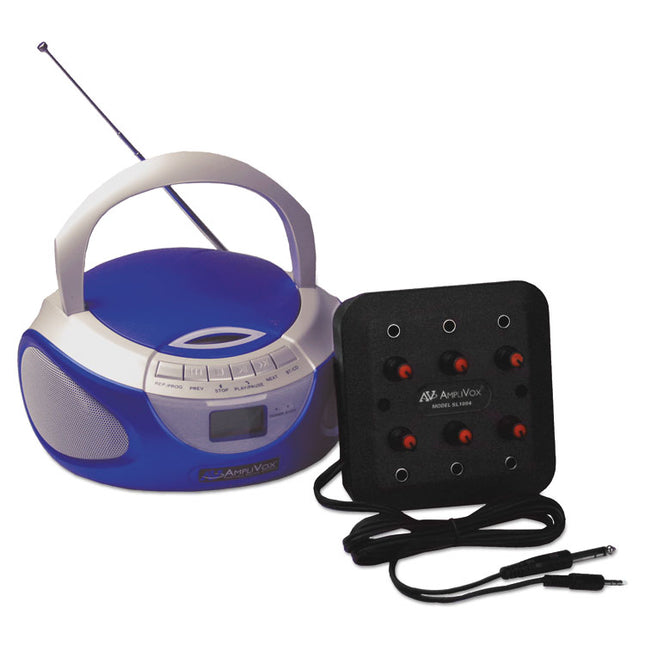 Six-Station Listening Center With Boombox