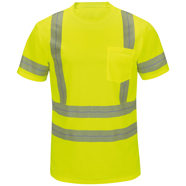 Red Kap® Short Sleeve Hi-Visibility T-Shirt, Type R Class 3 / SVY4AB
