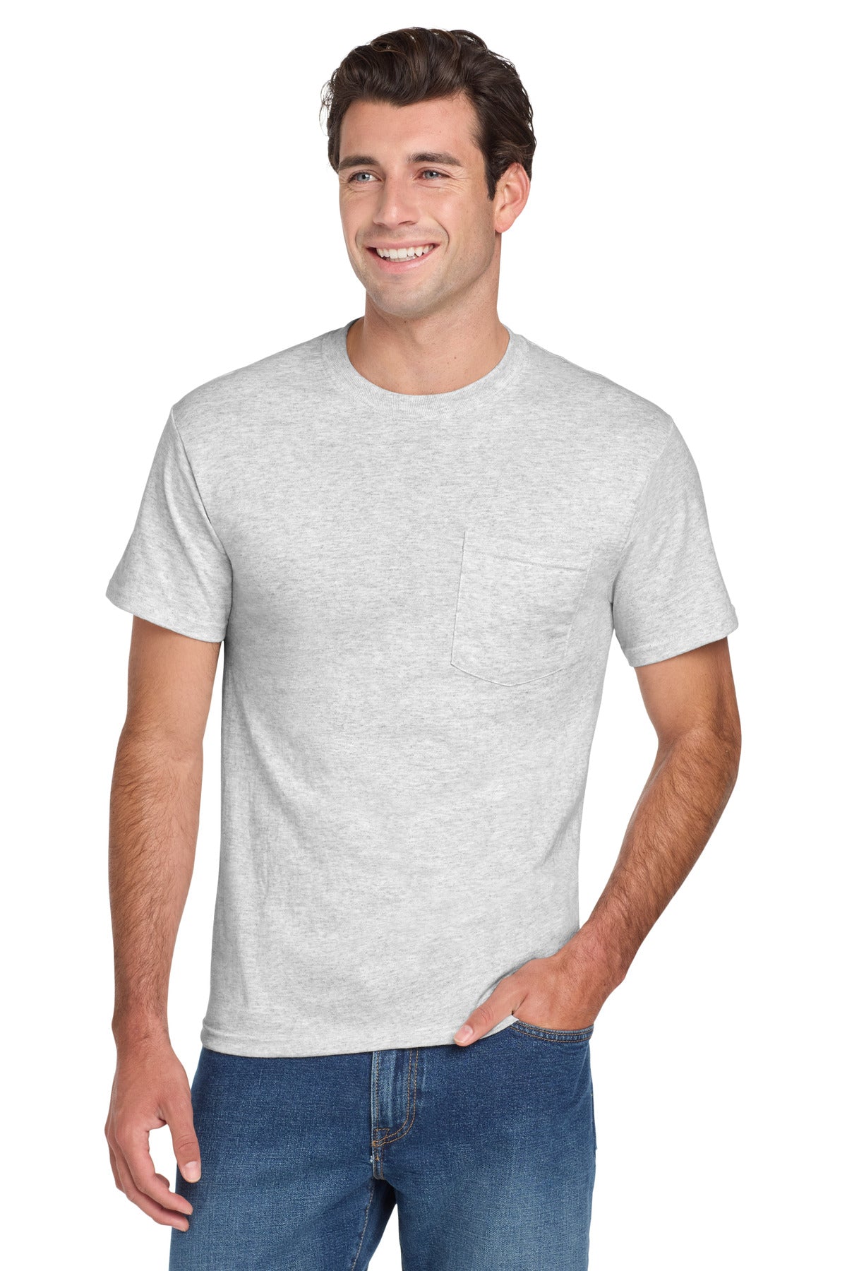 Jerzees® -  Dri-Power® 50/50 Cotton/Poly Pocket T-Shirt  29MP
