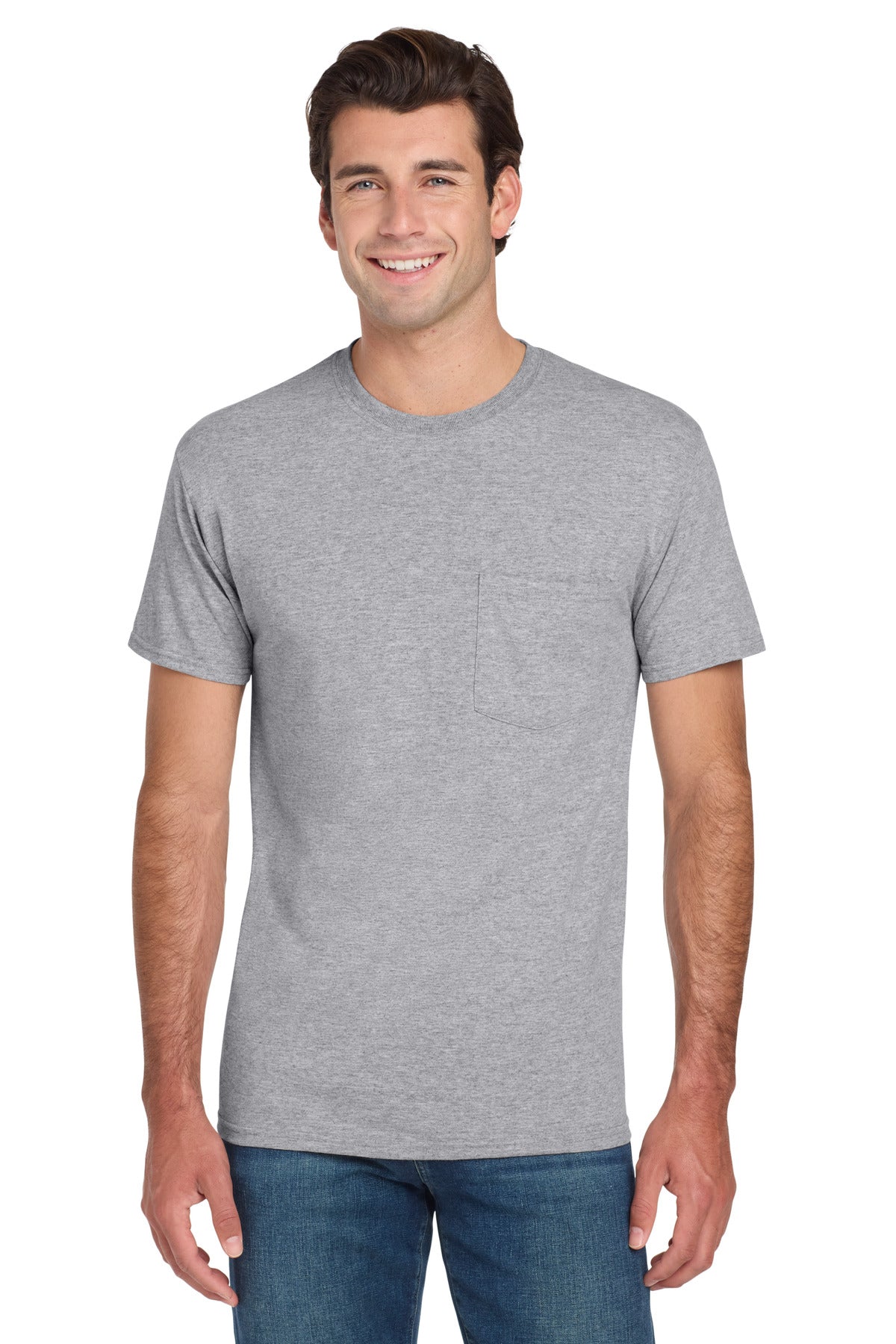 Jerzees® -  Dri-Power® 50/50 Cotton/Poly Pocket T-Shirt  29MP