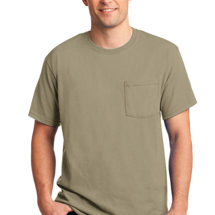 Jerzees ® -  Dri-Power ® 50/50 Cotton/Poly Pocket T-Shirt.  29MP