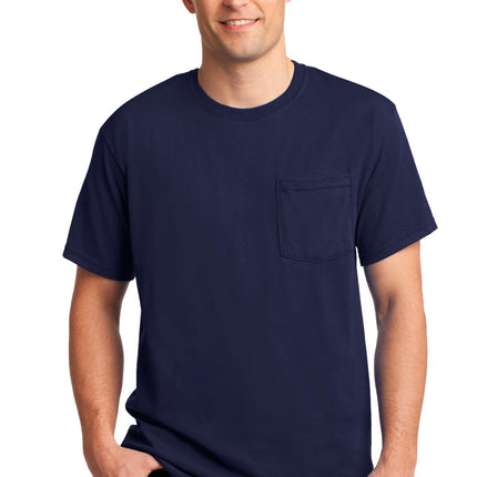 Jerzees ® -  Dri-Power ® 50/50 Cotton/Poly Pocket T-Shirt.  29MP
