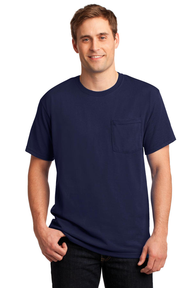 Jerzees ® -  Dri-Power ® 50/50 Cotton/Poly Pocket T-Shirt.  29MP