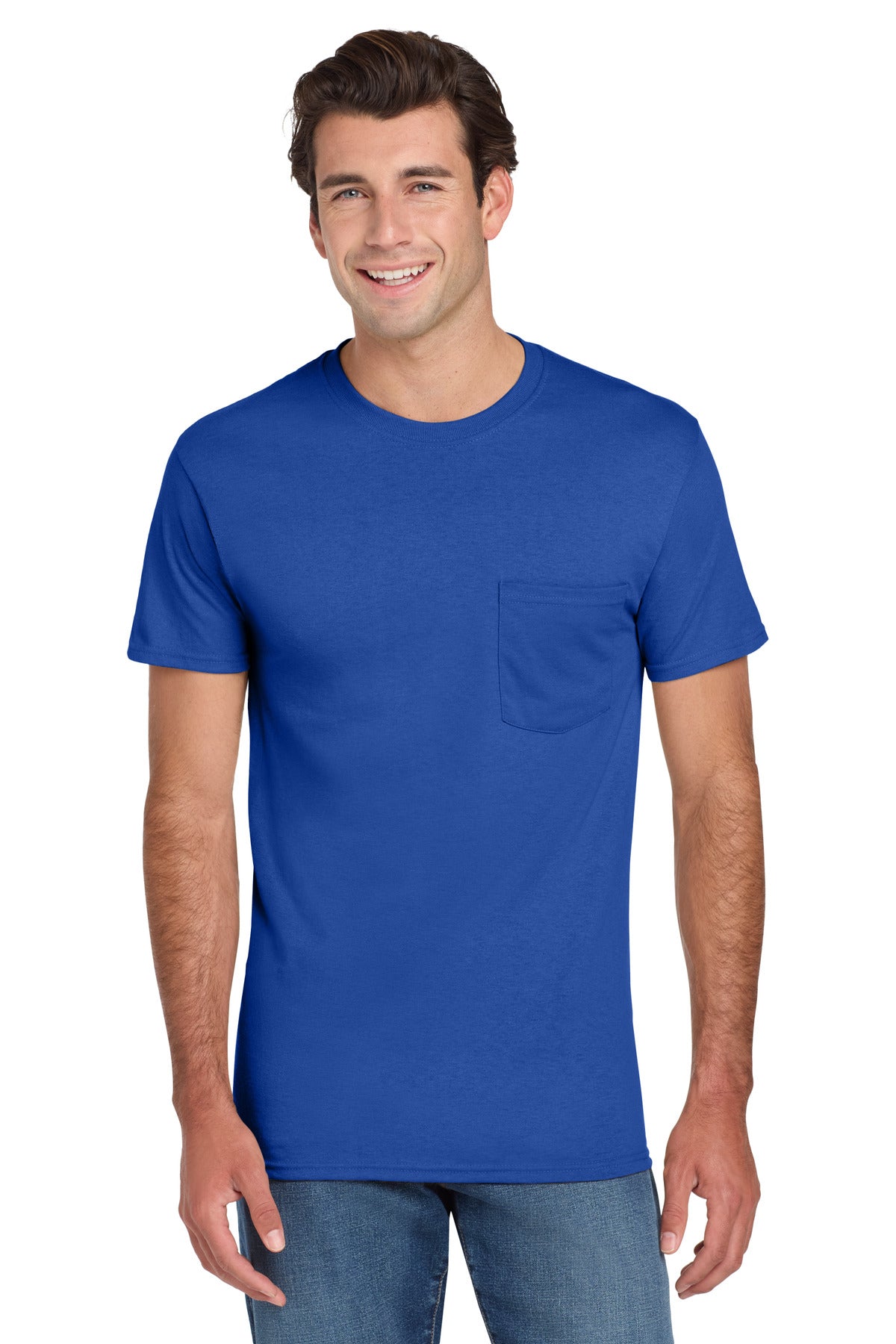 Jerzees® -  Dri-Power® 50/50 Cotton/Poly Pocket T-Shirt  29MP