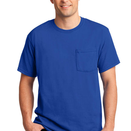 Jerzees ® -  Dri-Power ® 50/50 Cotton/Poly Pocket T-Shirt.  29MP