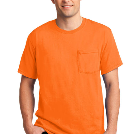 Jerzees ® -  Dri-Power ® 50/50 Cotton/Poly Pocket T-Shirt.  29MP