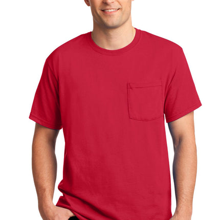 Jerzees ® -  Dri-Power ® 50/50 Cotton/Poly Pocket T-Shirt.  29MP