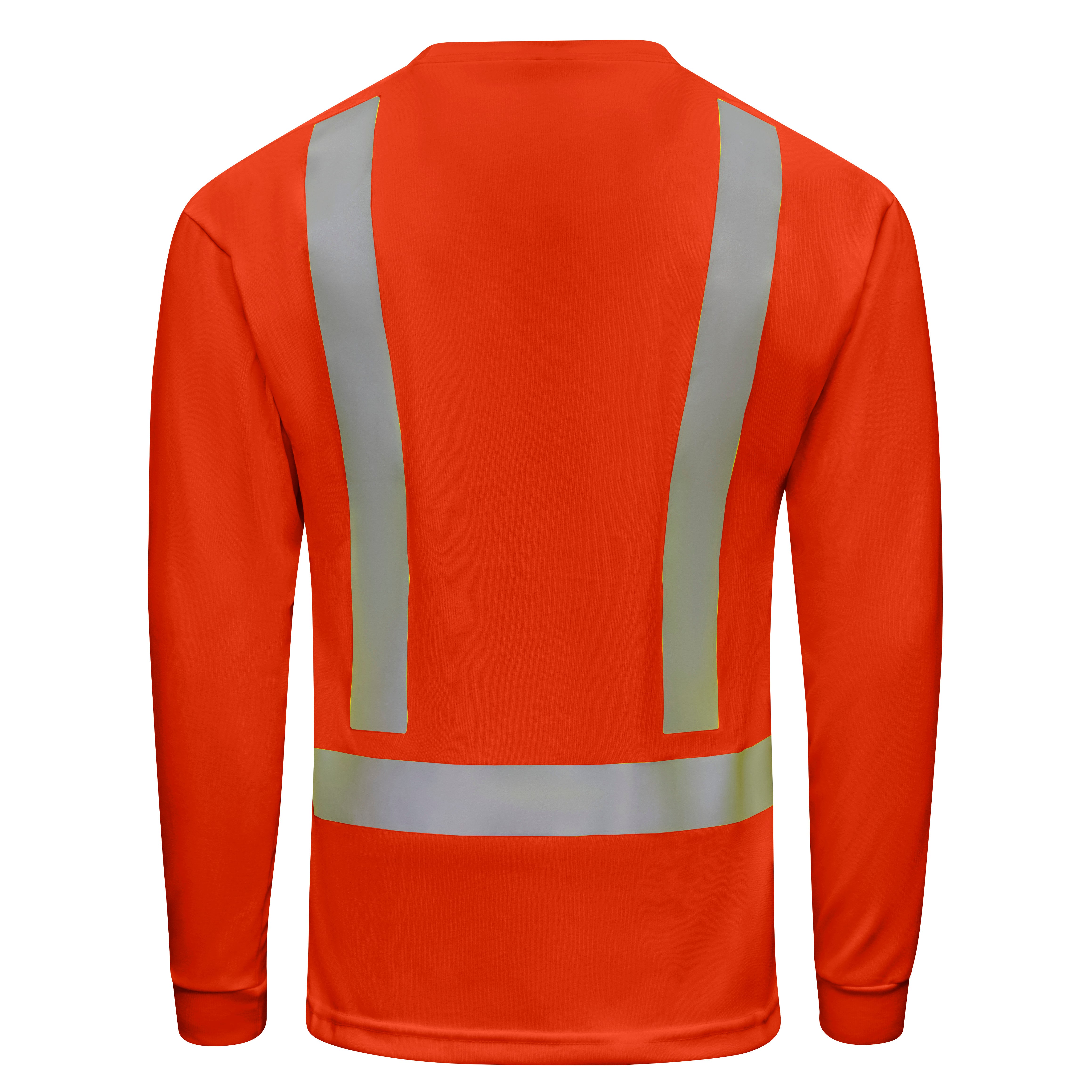 Red Kap® Hi-Visibility Long Sleeve Performance Core Tee, Type R, Class 2 / SK17OV