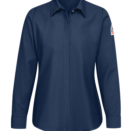 Bulwark® Women's Pocketless Work Shirt / SLS3NV