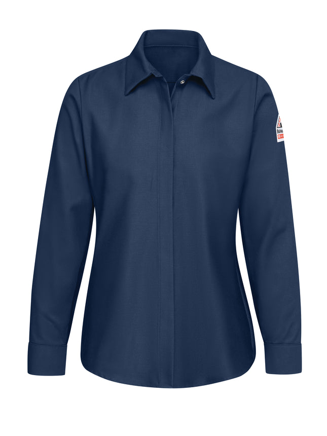 Bulwark® Women's Pocketless Work Shirt / SLS3NV