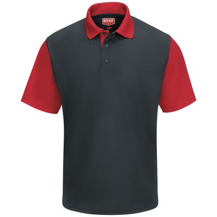 Red Kap® Men's Short Sleeve Performance Knit® Color-Block Polo / SK56CR