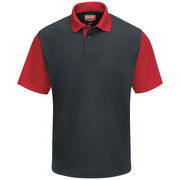 Red Kap® Men's Short Sleeve Performance Knit® Color-Block Polo / SK56CR