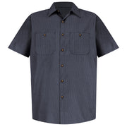 Red Kap® Men's Short Sleeve Geometric Microcheck Work Shirt / SP24GB