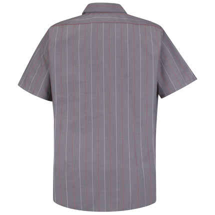 Red Kap® Men's Short Sleeve Industrial Stripe Work Shirt / SP24CR