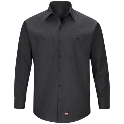 Red Kap® Men's Long Sleeve Work Shirt with MIMIX® / SX10BK