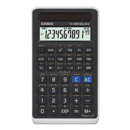 Fx-260 Solar Ii All-Purpose Scientific Calculator, 10-Digit Lcd, Black