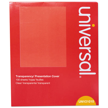 Black And White Laser Printer Transparency Film, 8.5 X 11, 100/pack