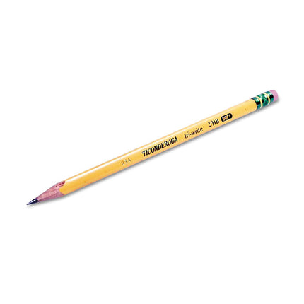 Tri-Write Triangular Pencil, Hb (#2), Black Lead, Yellow Barrel, Dozen