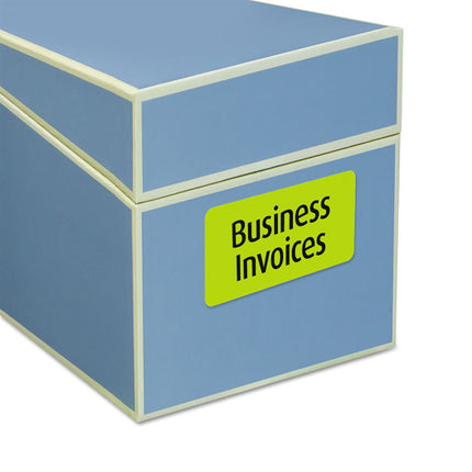 High-Vis Removable Laser/inkjet Id Labels, 2 X 4, Asst. Neon, 120/pack