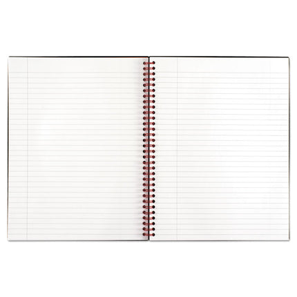 Flexible Cover Twinwire Notebooks, SCRIBZEE Compatible, 1-Subject, Wide/Legal Rule, Black/Red Cover, (70) 11 x 8.5 Sheets