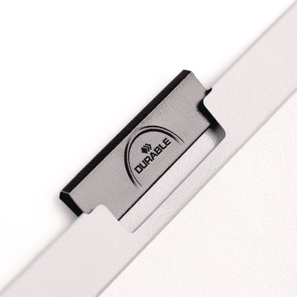 DuraClip Report Cover, Clip Fastener, 8.5 x 11, Holds 60 Sheets, Clear/Black, 25/Box