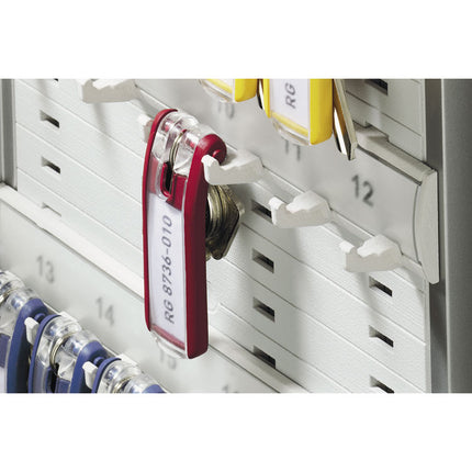 Locking Key Cabinet, 36-Key, Brushed Aluminum, Silver, 11.75 X 4.63 X 11