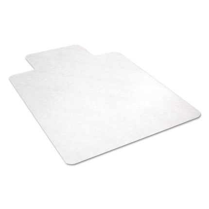 All Day Use Non-Studded Chair Mat For Hard Floors, 36 X 48, Lipped, Clear