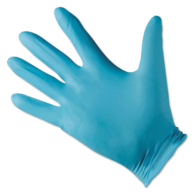 G10 Blue Nitrile Gloves, Blue, 242 mm Length, Medium, 10/Carton