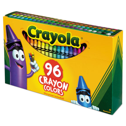 Classic Color Crayons In Flip-Top Pack With Sharpener, 96 Colors/pack