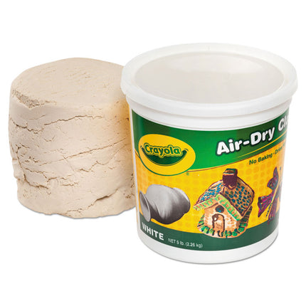 Air-Dry Clay, White, 5 Lbs