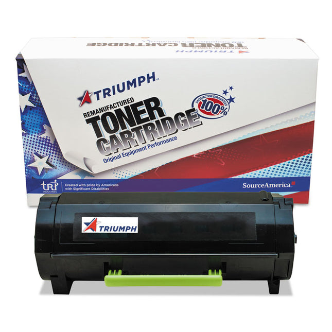 Remanufactured 60f1h00 Extra High-Yield Toner, 10,000 Page-Yield, Black
