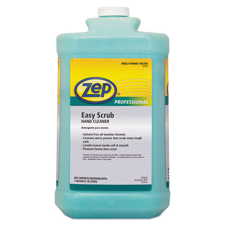 Industrial Hand Cleaner, Easy Scrub, Lemon Scent, 1 gal Bottle, 4/Carton