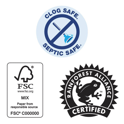 Commercial Bathroom Tissue, Septic Safe, Individually Wrapped, 2-Ply, White, 450 Sheets/roll, 75 Rolls/carton